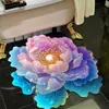 Visión Estereoscópica Transfronteriza Baño Fácil Cuidado Cristal Terciopelo Alfombrilla de Piso Flor Hogar Puerta de Baño Antideslizante Alfombrilla Venta al por Mayor