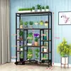 Novo Suporte de Flores de Jardim de Ferro Multicamadas para Interior Casa Varanda Sala de Estar Anti-corrosão Suporte para Vasos de Flores Suporte de Flores