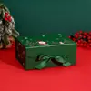Caixa de Presente de Natal Minimalista, Vermelha, Verde e Branca de Papelão, Impressa e Relevada, Caixa de Embalagem para Presente de Natal, Exclusivamente para Vendas Transfronteiriças
