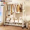 Cabide simples e autônomo para quartos, um cabide de roupas móvel e espessado adequado para apartamentos alugados, um cabide de roupas leve e estiloso