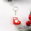 Nuevo regalo de Navidad llavero de Navidad adornos de campana de Papá Noel llavero colgante de calcetines de Navidad