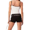 Verano 2025 Nuevos Shorts de Calle Y2K para Mujer con Cordón Elásticos Diamantes Calientes Moda Casual Deportivos Ins