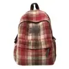 Mochila Escolar para Chicas de Secundaria, Mochila a Cuadros de Gran Capacidad, Moderna y Elegante, Mochila a Cuadros para Chicas de Preparatoria