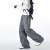 Pantalones impermeables softshell para hombre de estilo americano para exteriores, colección otoño 2026, pierna recta holgada, ropa de trabajo casual, pantalones paracaidistas