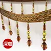 Acessórios de Renda para Cortina Estilo Europeu, Contas de Cristal em Formato de Losango, Pingentes Decorativos