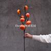 Novo estilo chinês artificial caqui fruta rica fruta anual flor ornamentos espuma decoração fruta flor artificial casa fruta