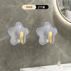 Gancho adhesivo de lujo con luz de estrella, resistente, sin perforaciones, para colgar ropa en la pared, con adhesivo y capacidad de carga.