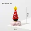 Árbol de Navidad Sólido Vidriado Zibo Artesanía de Vidrio Giratoria Coche y Escritorio Regalo Creativo Adorno Venta al por Mayor