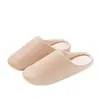 Pantuflas de Casa y Exteriores 2025 para Mujer, Estilo Japonés Primavera y Otoño, Algodón y Lino de Alta Gama, Transpirables, Cuatro Estaciones, Silenciosas para el Piso, Pantuflas de Algodón para Pareja para Hombre