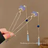 2026 Nuevo Estilo Xiu Jade Pinza para el Cabello con Patrón de Nube para Mujer con Borlas Largas, Accesorio para el Cabello Estilo Antiguo Hanfu, Pinza de Jade para Recogido Estilo Dinastía Song y Ming