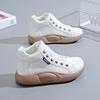 Zapatos Blancos de Caña Alta Estilo Coreano Ins Nuevos Primavera y Otoño para Estudiantes Mujeres Más Fáciles de Combinar Zapatos de Plataforma Zapatos Deportivos para Mujer 5895