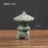Adornos de Estatua de Buda de Arenisca Verde Micro Paisajismo Acuario Paisajismo Roca Artificial Bonsái Sala de Estar Zen Té Escritorio Piedra Metabo