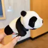 Linda diadema de panda tridimensional, banda para el pelo de cara de animal de dibujos animados, horquilla de broche de muñeca de felpa, tocado infantil, femenino