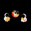 Broche de astronauta para mujer, bonito broche de estilo japonés, insignia de metal distintiva, creativa y de moda, accesorios para decorar bolsos.