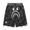 Transfronterizos Nuevos de Moda Japonesa Cabeza de Tiburón BAPE Impresión Digital 3D Casual Cortos de Moda Pantalones Casuales de Playa