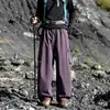 Pantalones de senderismo para exteriores estilo americano, unisex, colección de otoño, pantalones largos casuales de pierna recta, pantalones largos ligeros para exteriores