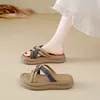 Pantuflas Francesas de Suela Gruesa para Mujer, Para Usar al Aire Libre, Nuevo Estilo Verano 2026, Casual, Versátil, Dulce, Combinan Bien con Faldas, Sandalias de Playa Retro
