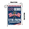 Bandera de Jardín Conmemorativa Americana Transfronteriza 250 Aniversario 1776 2026 Bandera de Jardín