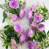 Ramo de peonías de simulación, adornos de escritorio, decoraciones de mesa, flores de seda para bodas, flores falsas al por mayor