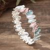 Pulsera Elástica de Pétalos Geométricos de Aceite Pintado de Color de Venta Caliente Transfronteriza, Pulsera de Pétalos Irregulares Versátil para Damas Frescas y Pequeñas