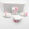 Muñeca de caricatura Sanrio Melody Kuromi Perro Canela Material para funda de teléfono móvil DIY caja de almacenamiento tocado pasador de pelo