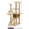 Rascador para gatos, nido para gatos, árbol para gatos, rascador integrado, plataforma para gatos, cápsula de espacio no ocupante para el hogar, plataforma de salto para gatos de madera no maciza