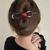 Otoño e Invierno Sentido Avanzado Pinza Twist Maillard Pinza para el Cabello Parte Trasera Cabeza Cabello Pinza Tiburón Lazo de Perlas Pinza de Palabra