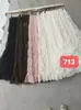 Falda de Malla Línea A para Pastel para Mujer, Otoño 2026, Falda Larga Casual Plisada Fluida con Dobladillo Acampanado