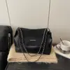 Bolsa Retro Popular de Moda de Gran Capacidad para el Hombro Bolso de Mujer 2025 Nuevo Otoño e Invierno Bolso de Hombro Sencillo con Cadena
