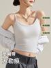 Camisola de verano para mujer con tirantes anchos, sin mangas, antiexposición, para usar en exteriores, top de chica picante