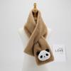 Cachecol de pelúcia estilo coreano imitação de pelo de coelho feminino outono e inverno cachecol macio estudante feminino cor sólida cruzado cachecol quente espesso