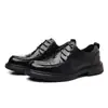 Sapatos de Couro Confortáveis com Solado Macio, Sapatos Formais Versáteis, Sapatos Casuais de Couro Retrô, Novos Sapatos de Couro Transfronteiriços, Sapatos de Couro Masculinos de Negócios Britânicos