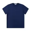 Camiseta Versátil de Manga Corta para Hombre Estilo Americano de Peso Pesado, Tres Agujas, Algodón Puro Grueso Color Sólido Cuello Redondo Caqui Camiseta Básica para Primavera y Verano