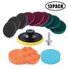 Fábrica direta 4 polegadas 100mm volta veludo scouring pad nylon industrial escovado folha autoadesivo polimento disco remoção de ferrugem limpeza