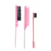 Amazon traje de peine para el cabello cepillo para cardar el cabello cepillo de doble cara para bordes peine de cola de ratón peine de cola puntiaguda con pasador traje