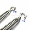 Venta al por mayor acero inoxidable 304 tipo oo/tipo oc cuerpo abierto tornillo canasta de flores tensor de cuerda de cuerpo abierto aparejo de cable de acero