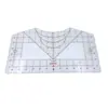 Ferramenta Popular de Alinhamento de Camisetas, Ferramenta de Calibração para Costura de Roupas e Calças Régua, Régua de PVC Especificamente para Réguas de Costura