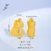 Accesorios DIY de Orfebre Estrella de Ocho Puntas Cepillada Colgante de Calabaza Corazón de Cacahuete para Mujer Calabaza Chapada en Oro