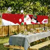 Decoração de Banner de Natal Transfronteiriça Cenário de Montagem Banner de Tecido Pendurado Parede de Fundo Banner Colorido Personalização