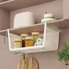 Estante de almacenamiento de cocina expandible, estante de especias colgante de capas, cesta colgante de almacenamiento debajo del gabinete
