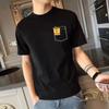 2022 Verano Nuevo Camiseta de Manga Corta para Niños Moda Coreana Camiseta Holgada de Marca de Moda Top para Adolescentes