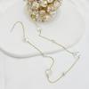 Cadena de joyería DIY mariposa trébol de cuatro hojas flor de cinco pétalos corazón de melocotón cadena de cristal borla accesorios materiales para joyería hecha a mano