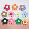 Accesorios de goma suave para bricolaje, flor de cinco pétalos, margarita, crema, funda de teléfono de goma, tocado, horquilla, agujero, zapatos, hebilla, accesorios para tazas