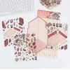 Pegatinas de Micro Paisaje de Dibujos Animados, Varios Mundos en Miniatura, Libro Rojo, Descompresión, Collage Hecho a Mano, Pegatinas para Manualidades de Escenas