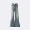 Coleção Outono 2026 Jeans Flare Americano Retrô de Cintura Baixa para Mulheres - Calça Jeans Versátil para Outono/Inverno