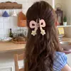 Pinza de Garra para Cabello con Lazo de Flor Tridimensional Estilo Mori Girl Mariposa Cereza Pinza de Tiburón Pinza de Resina para Cabello Accesorios para el Cabello Tocado