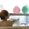 Cabeça de massagem de silicone tátil para limpeza, escova de banho para bebê para treinamento, escova de banho de silicone sensorial dupla face