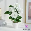 Flores Artificiales, Adornos de Bonsái de Dalia de Cuatro Cabezas, Flores Falsas para Mesa de Comedor, Sala de Estar, Arreglos Florales para el Hogar y Exhibiciones Decorativas