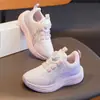 Zapatos deportivos para niños, zapatos de botones para niños, zapatos de malla transpirable para otoño, zapatillas para correr ultraligeras y versátiles para estudiantes de primaria