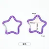 Novo Mosquetão de Liga Colorido Estrela de Cinco Pontas para Exterior Chaveiro DIY Miçangas Perler Fivela de Acessório para Decoração de Roupas Venda por Atacado